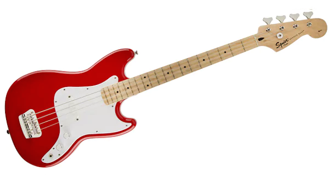 スクワイヤ Bronco Bass Red ショートスケールベース